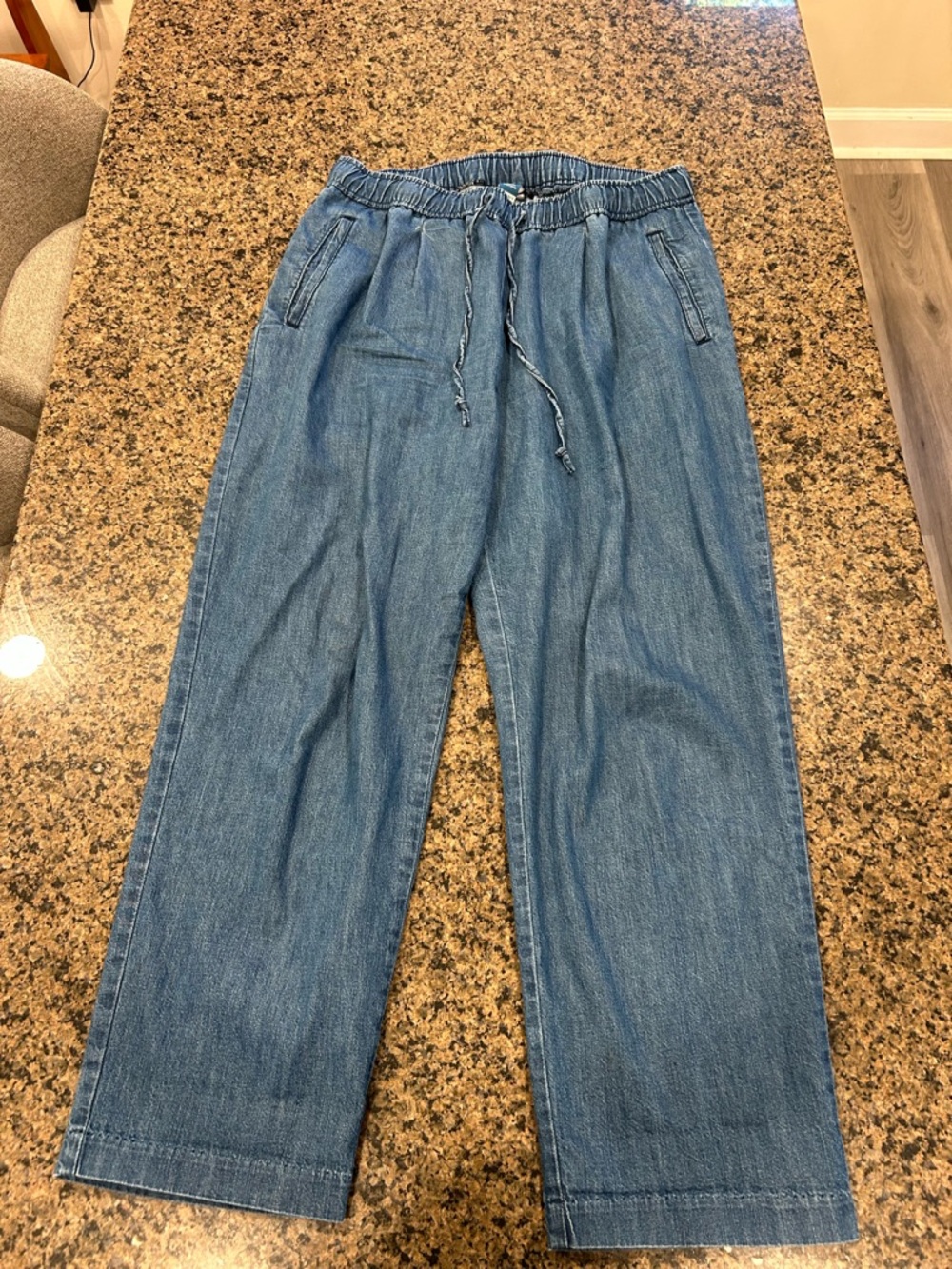 Old Navy Light Blue High-Rise Denim Pants